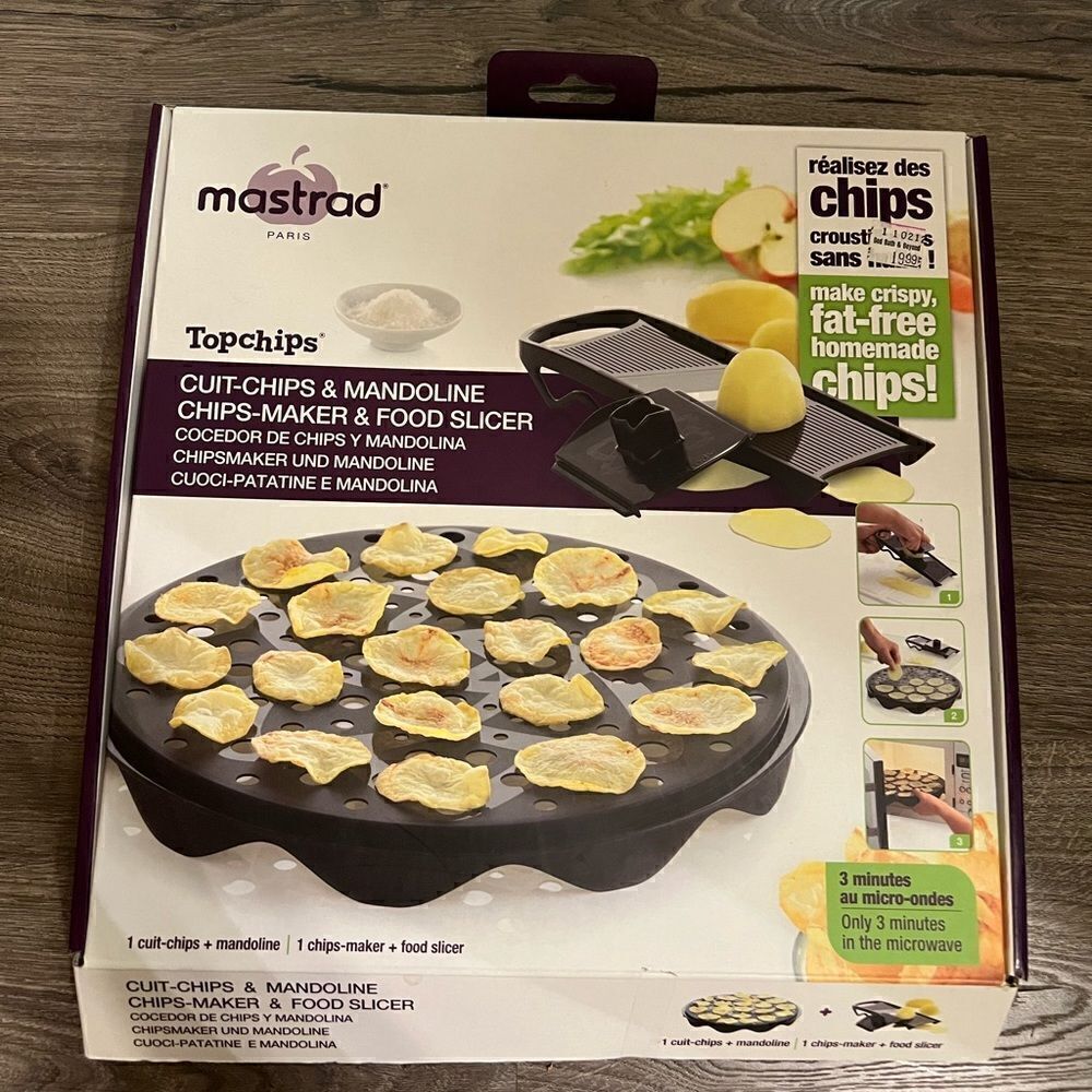 Mastrad Top Fat Free Homemade Chips Maker And Food Slicer New Microwave fast